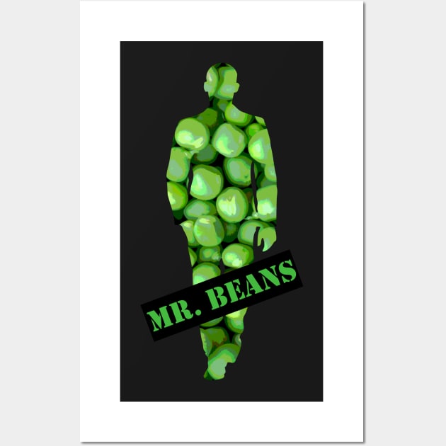 Mr. Beans Man Wall Art by AdiDsgn